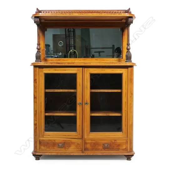 A quality late 19thC colonial display cabinet whatnot,