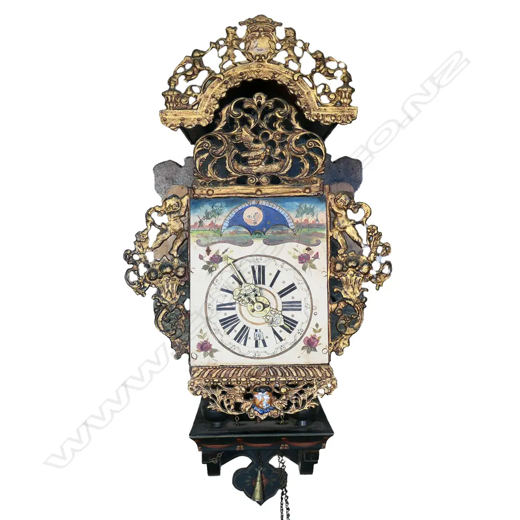 An early 20thC ‘Wag on the Wall’ clock, Image 1++