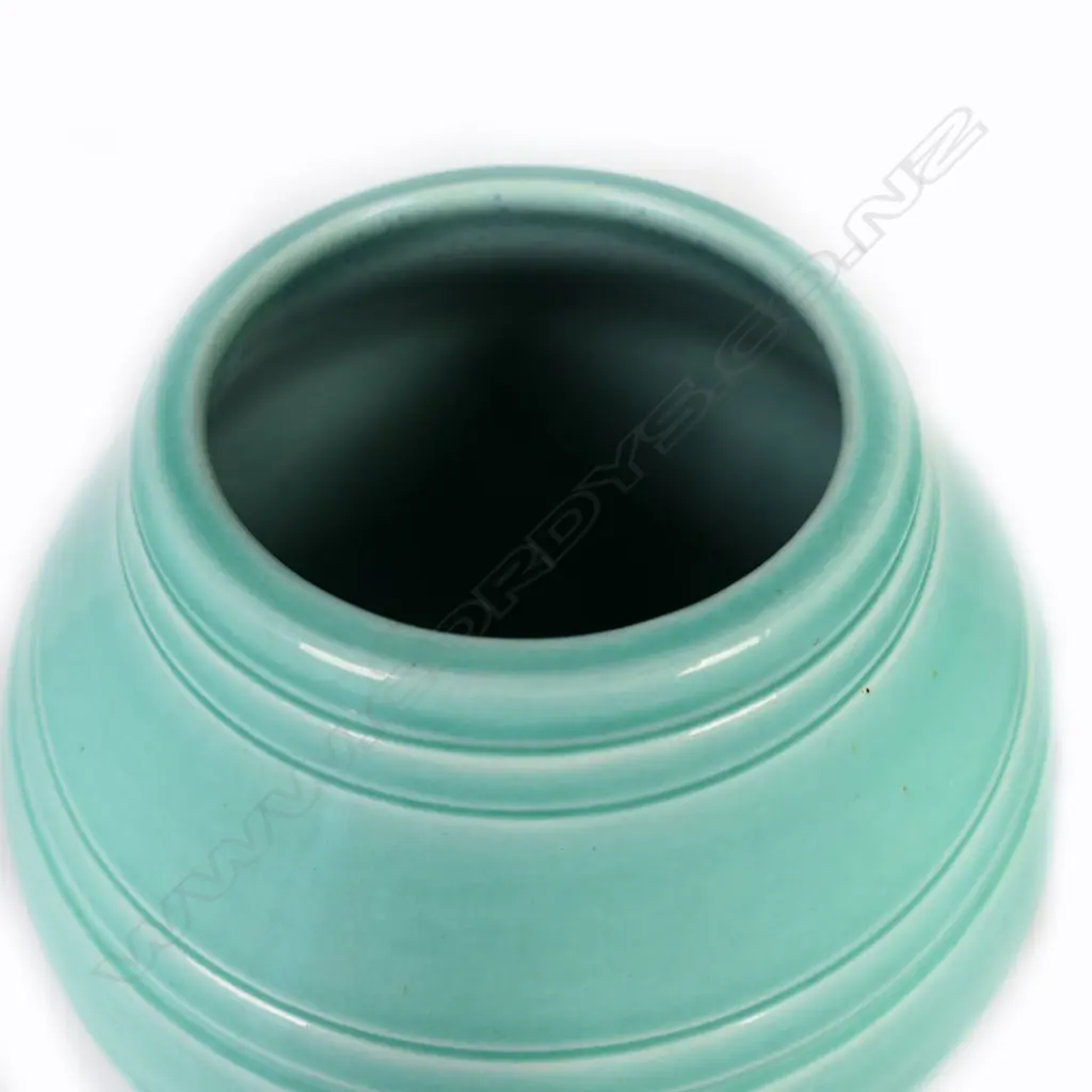 O.C. Stephens (1898-1980) large green monochrome glazed vase Image 1++