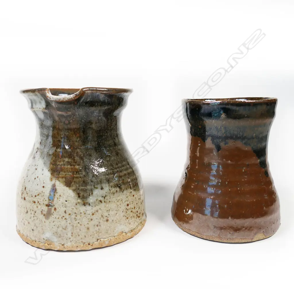 2 Pce Barry Brickell, jug H.130mm & mug  (check with Andrew); jug, H.130mm & mug, H.120mm Image 1++