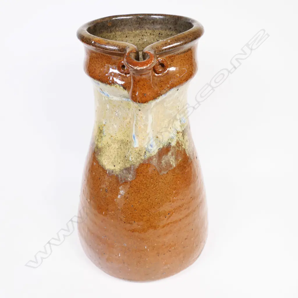 Barry Brickell (1935-2016) tall Thinso jug. H.260mm. Image 1++