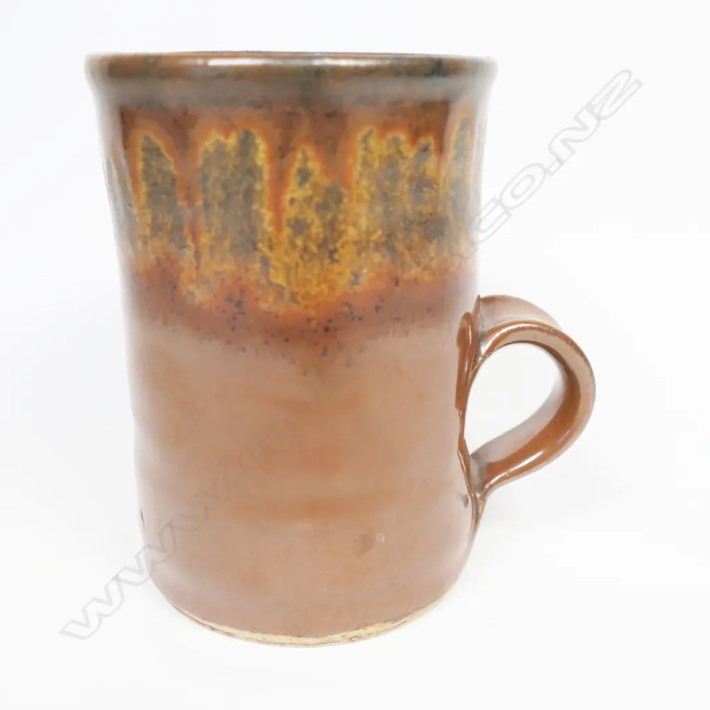 Barry Brickell  mug, Coromandel 1975, potter's mark below handle, H.110mm Image 1++
