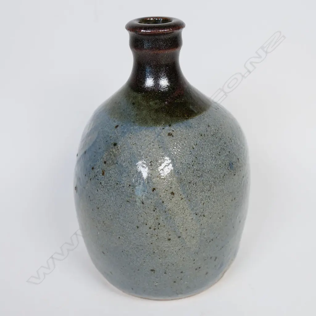Barry Brickell (1935-2016) vintage stoneware tri-form bottle Image 1++