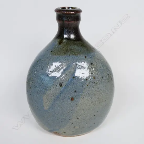 Barry Brickell (1935-2016) vintage stoneware tri-form bottle