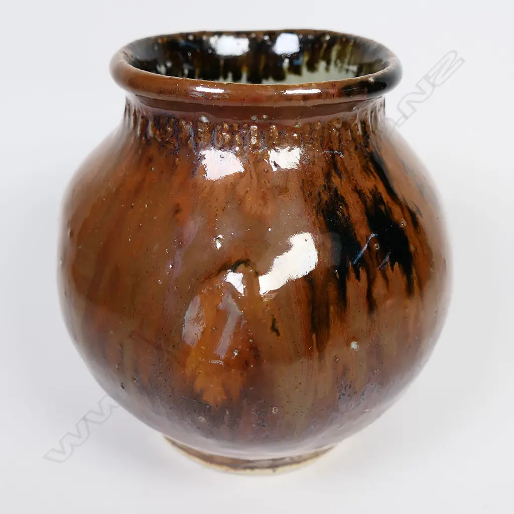 Barry Brickell (1935-2016) vintage stoneware tri-form bottle Image 1++