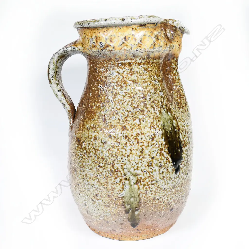 Barry Brickell stoneware large salt fired jug Image 1++