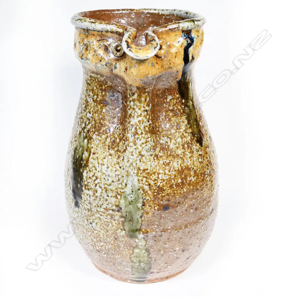 Barry Brickell stoneware large salt fired jug Image 1++