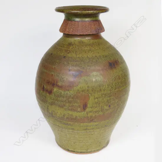 Peter Stichbury Vase w abuja inspired neck decoration