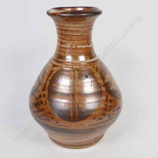 Peter Stichbury (1924-2015) wax resist decorated vase