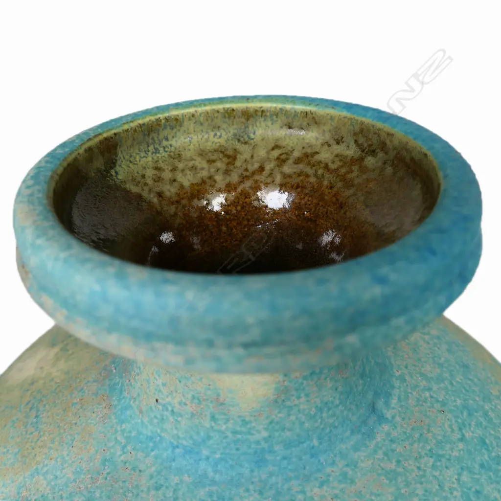 Graeme Storm stoneware spherical vase, H.260mm, mark to base Image 1++