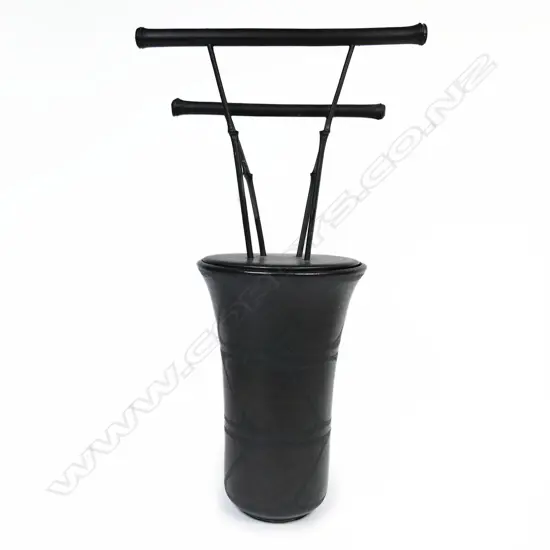 Anneke Borren black bamboo lidded vase