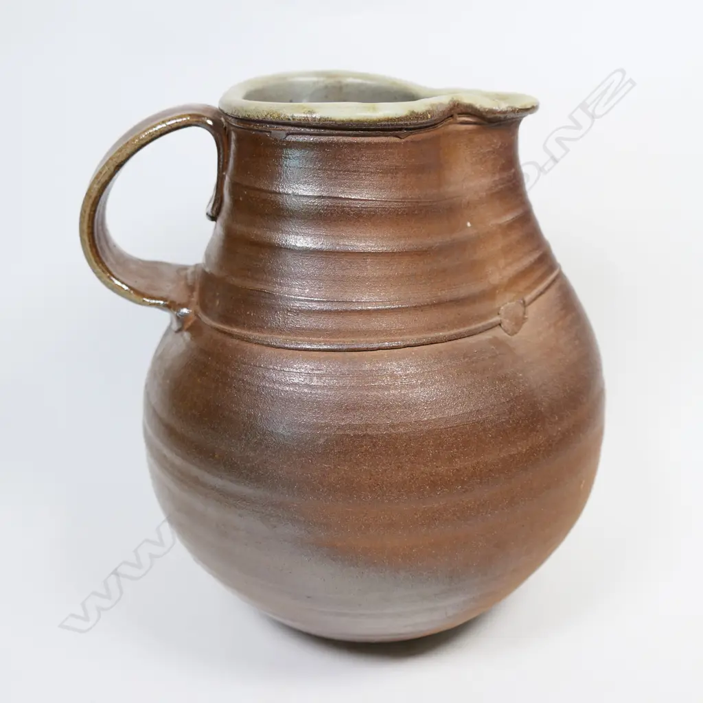 (P63) Bryce Stevens 'fatso style' jug. H 230mm. Image 1++