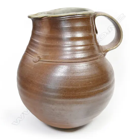 (P63) Bryce Stevens 'fatso style' jug. H 230mm.