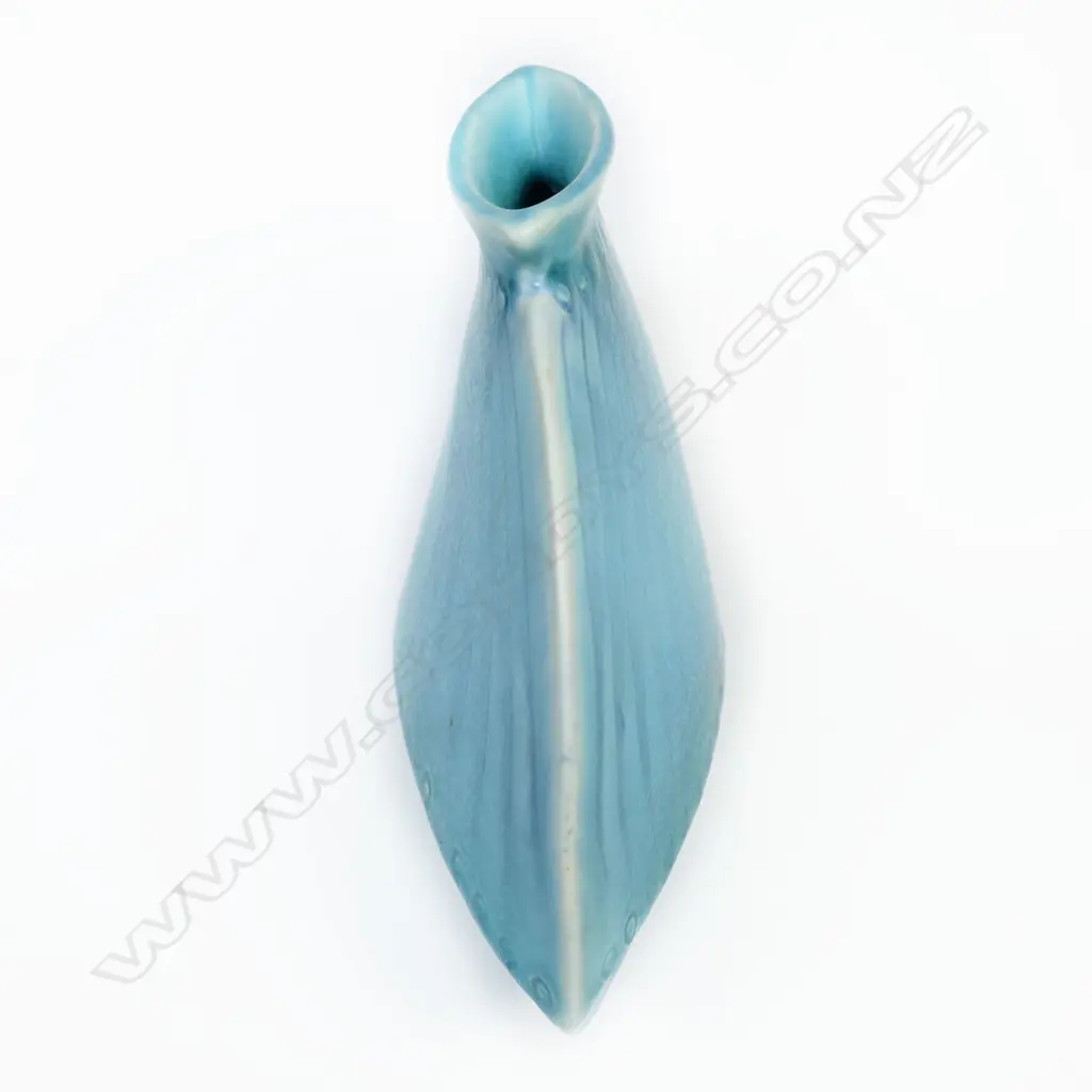 Ian Firth matte blue glazed vase Image 1++
