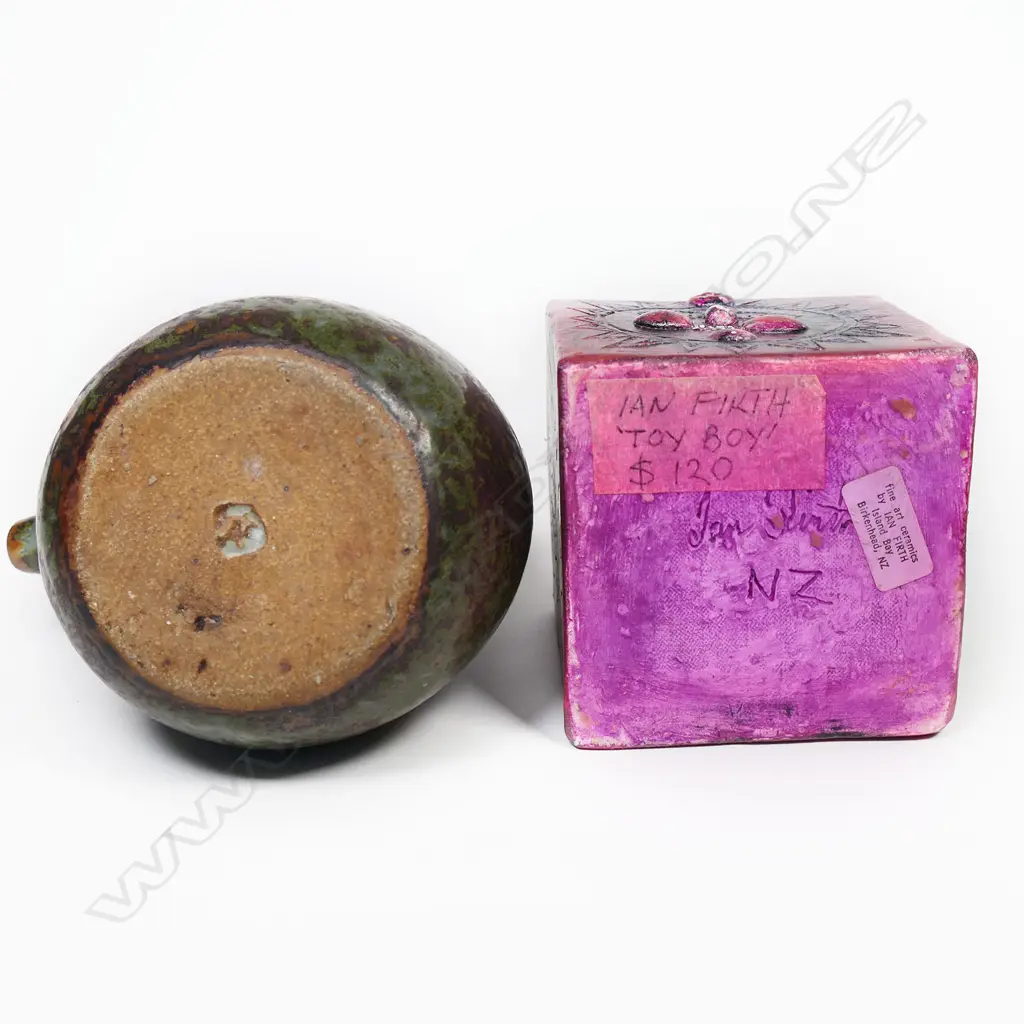 2 Pcs Ian Firth pottery Image 1++