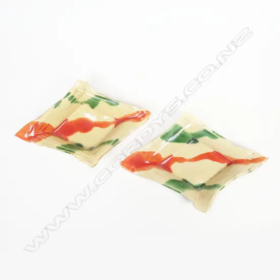 2 Richard Parker footed 'Signal' dishes