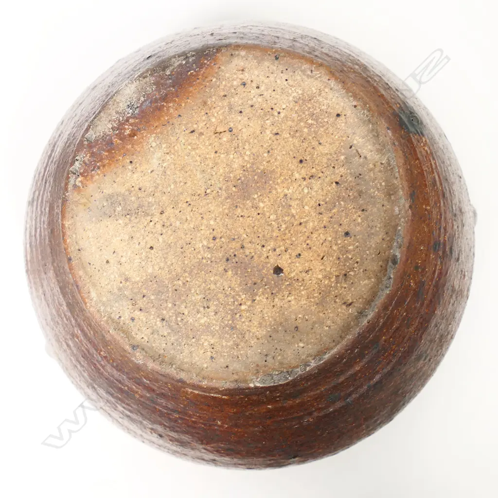 Andrew Van der Putten salt glazed floor crock. H.300mm Image 1++