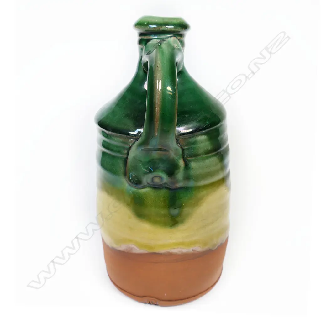Andrew Van der Putten stoneware flagon w strap handle Image 1++