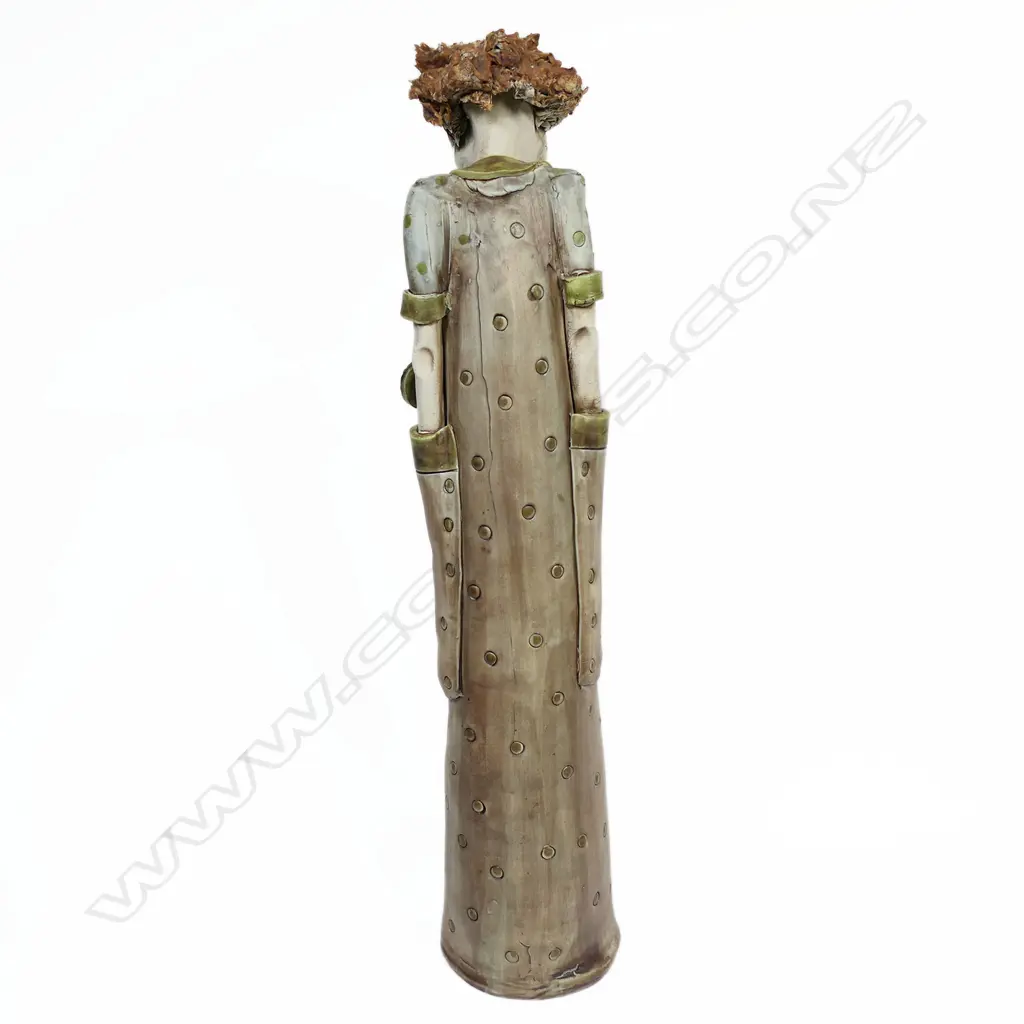 (F36) Cheryl Oliver 'Figue Olive Spots'' figural ceramic. H 390mm. Image 1++