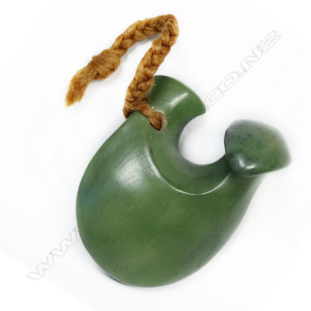 Robyn Stewart fish hook or hei matau stylised pottery fish hook (hei matau) sculpture Image 1++