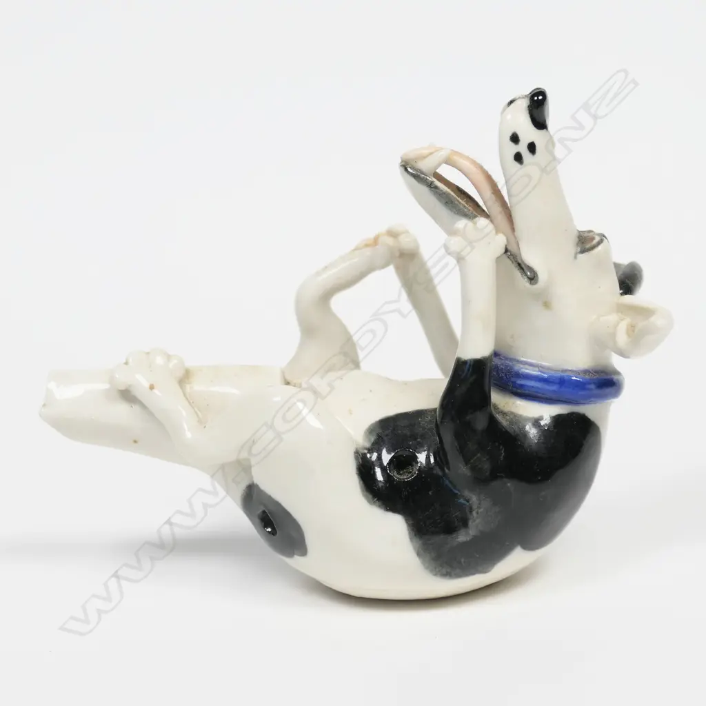 Karen Kennedy delightful glazed dog whistle. H.100mm Image 1++