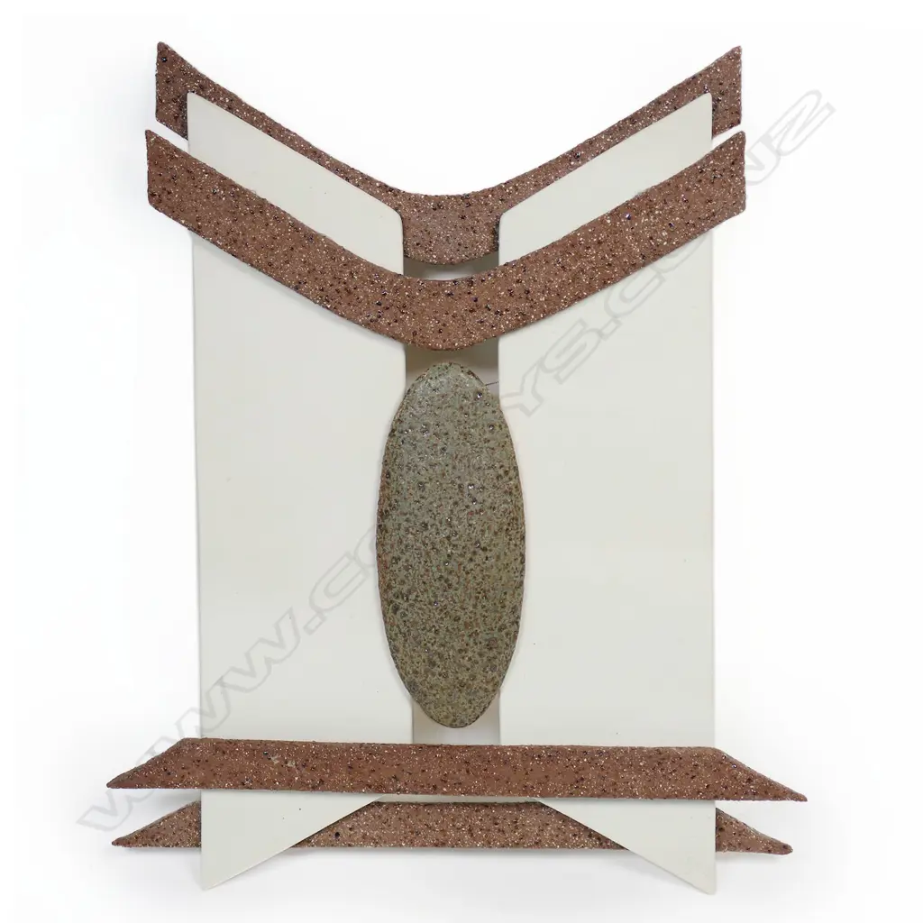 (P71) Norma Hudson pottery wall plaque. H 300mm. Image 1++