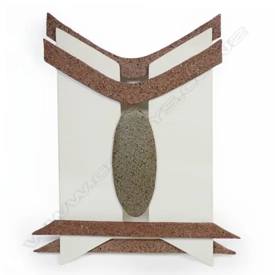 (P71) Norma Hudson pottery wall plaque. H 300mm.