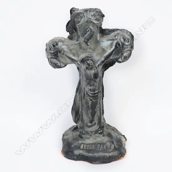 Paul Rayner 'Jesus Saves' money box, glazed ceramic, 2010