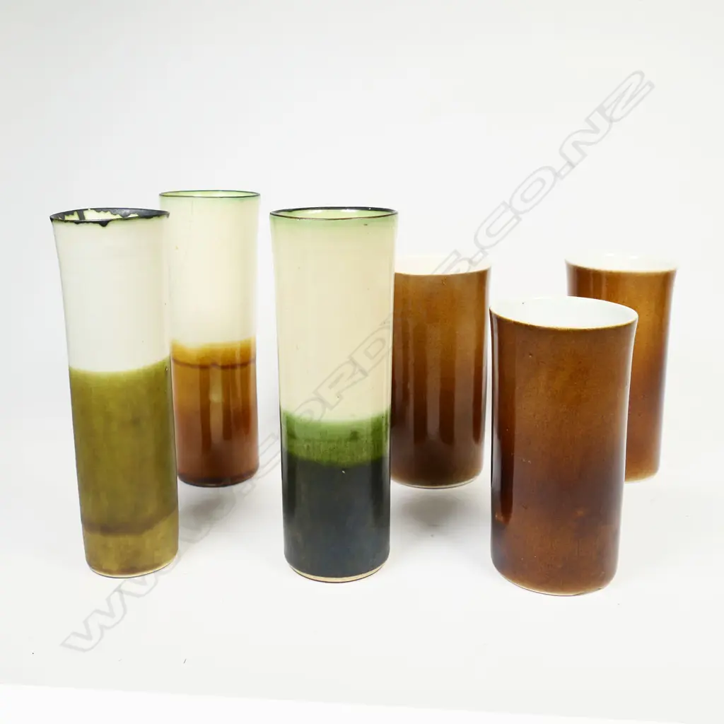Kenneth Clark MBE UK (1922 – 2012) 6 posey vases Image 1++