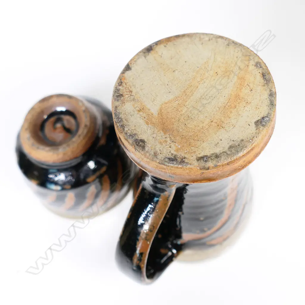 Two Shoji Hamada attributed pieces: Mug & Yunomi (tea cup) Image 1++
