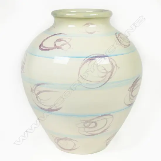 Crown Lynn Frank Carpay vase.  170 x 220mm.
