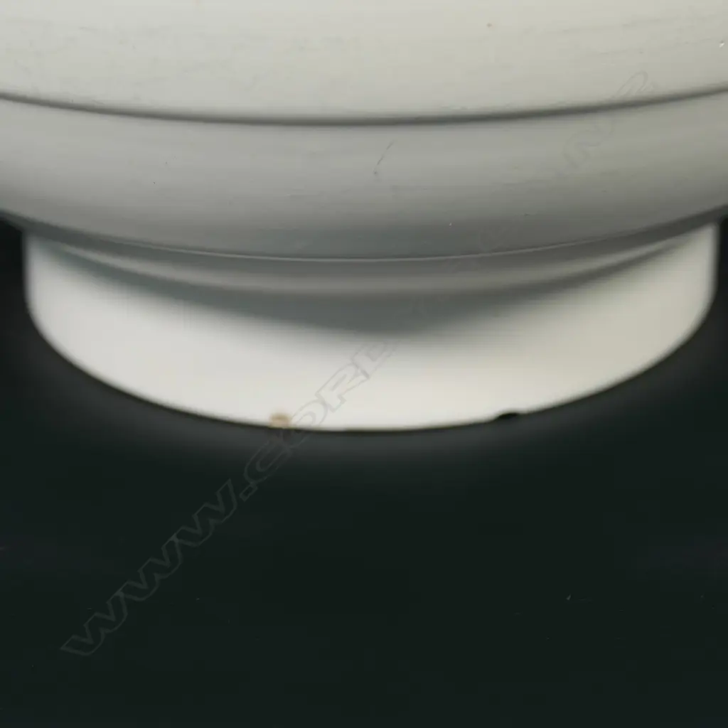 A Crown Lynn medium 'Hand Potted' vase shape #24 with lathe banded spherical body and open flared neck, Image 1++