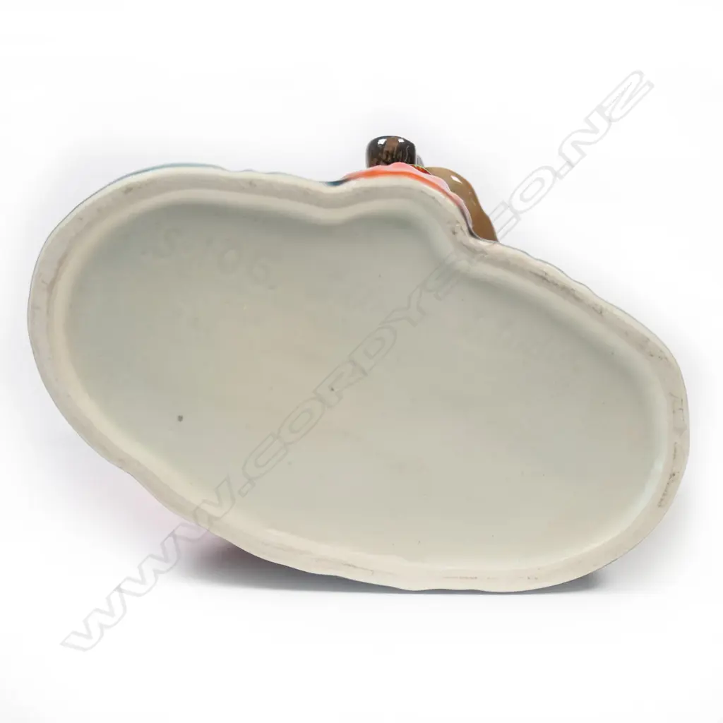 Titian Studio Wahine Jug w remains original silver label affixed to patu handle. H.125mm Image 1++