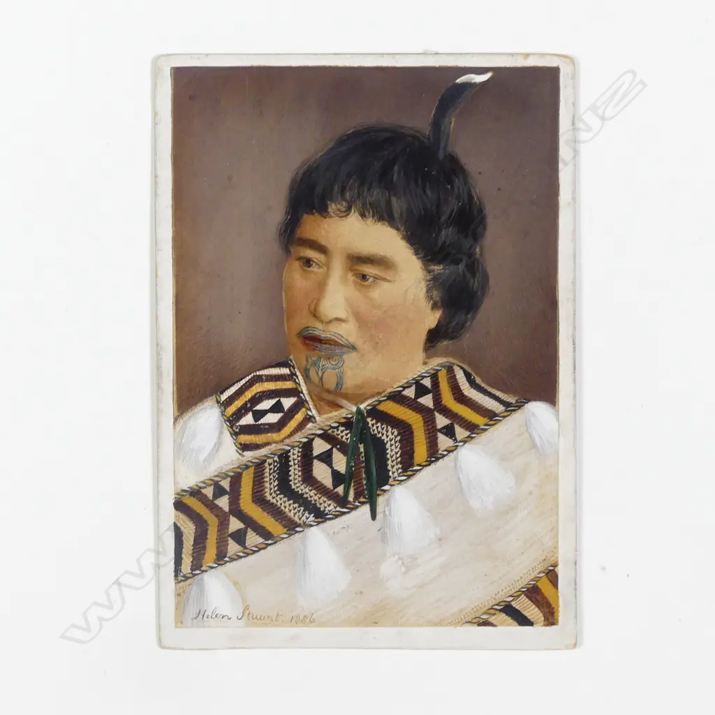 Helen Stuart (c.1848-1923) hand coloured portrait photograph Image 1++