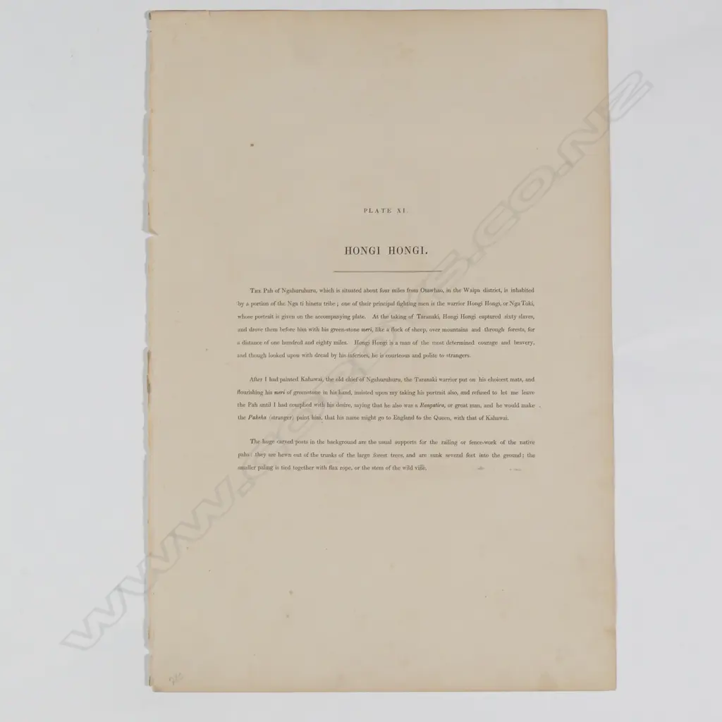 George French Angas (1822-1886) 'Hongi Hongi' Image 1++