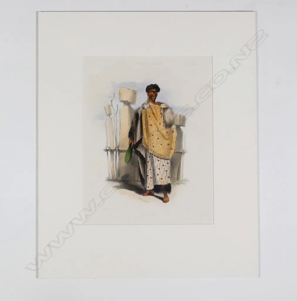 George French Angas (1822-1886) 'Hongi Hongi' Image 1++