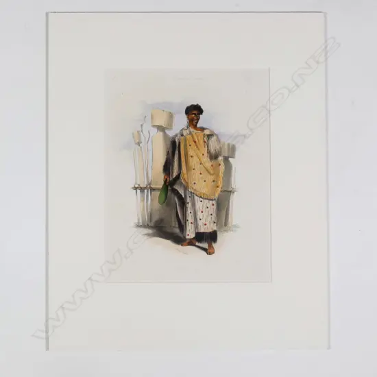 George French Angas (1822-1886) 'Hongi Hongi'