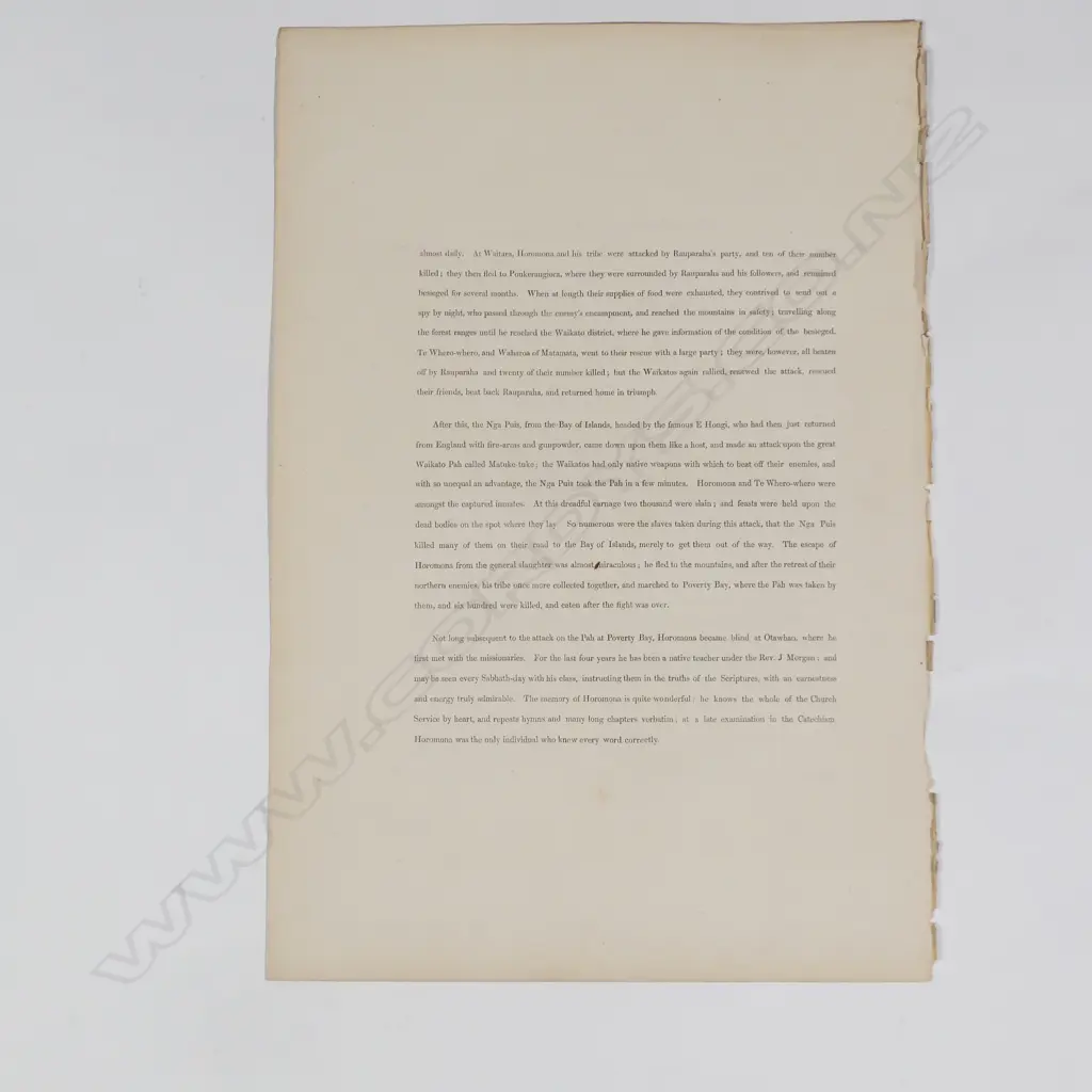 George French Angas (1822-1886) 'Horomona Maruhau' Image 1++