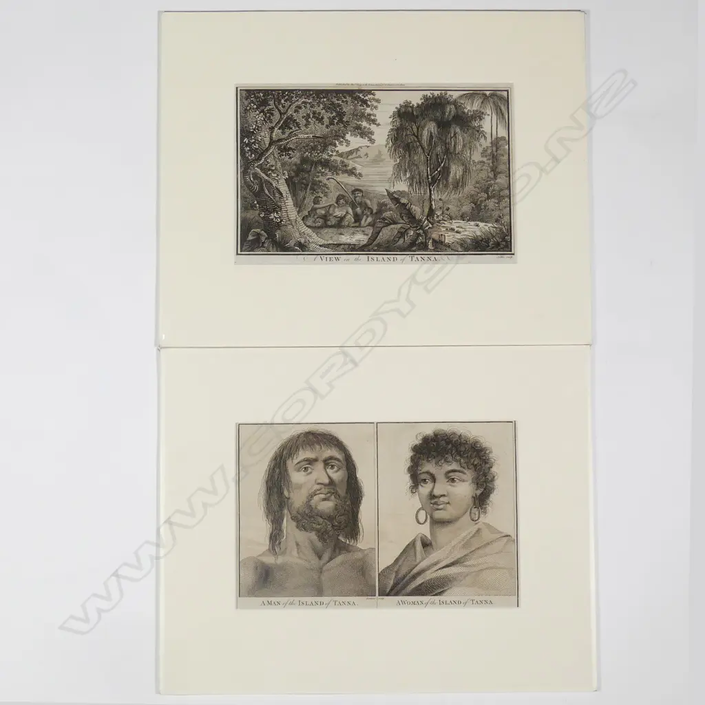 William Hodges - Two 'Island of Tanna' engravings Image 1++