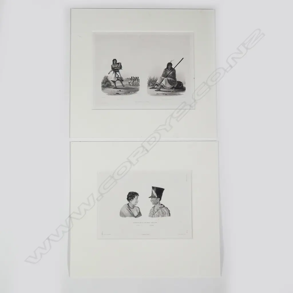 Two early New Zealand historical portrait lithographs Image 1++