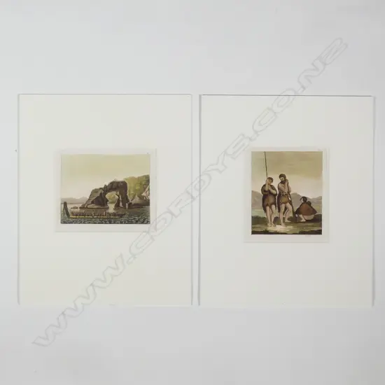 Three New Zealand historical engravings