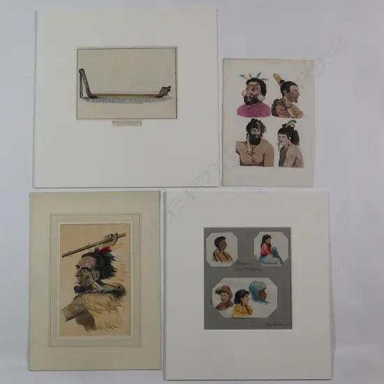 Four artworks - Maori subjects