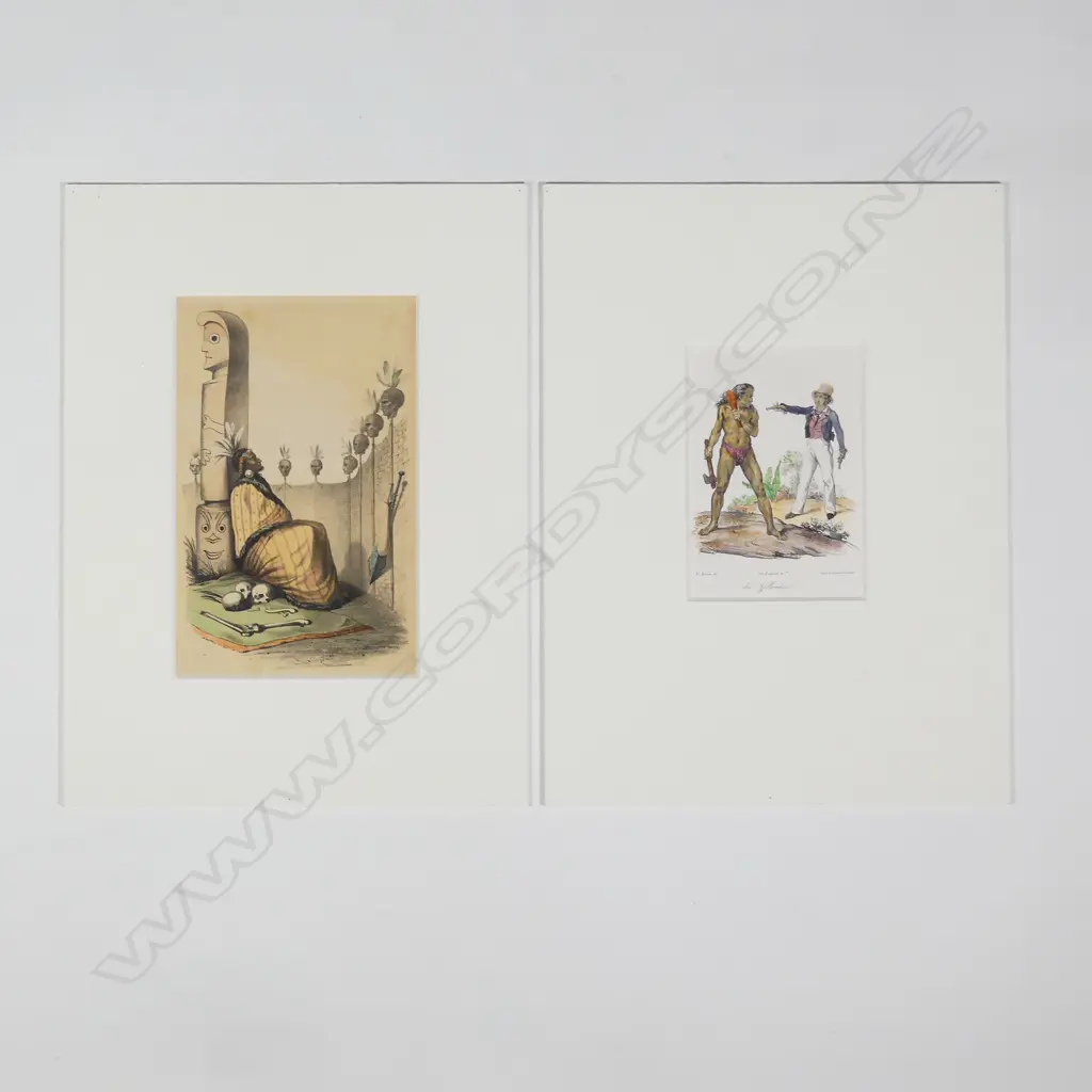Two New Zealand historical lithographs Image 1++