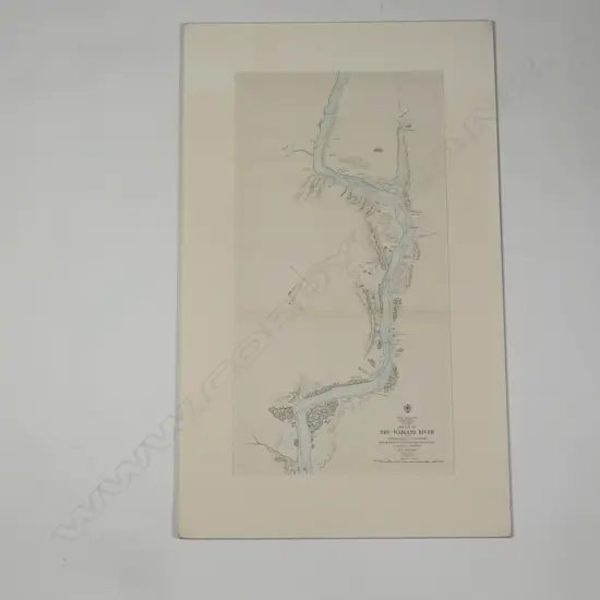Sketch of the Waikato River from Wangamarino to Kangiriri (sic) Showing approximately the Soundings obtained from on board the "Pioneer" Oct. 30th. 1863.'