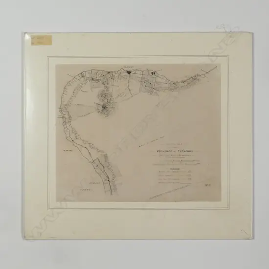 Sketch map of the Province of Taranaki and Coast Line to Wanganui