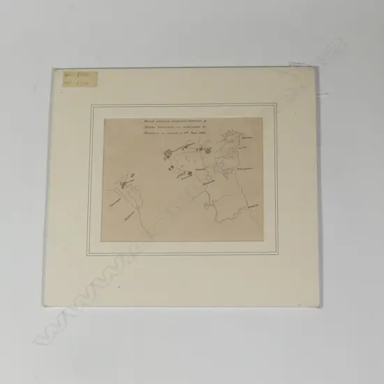 Sketch shewing proposed portions of Militia Townships as indicated by Ministers in minute of 6th June 1864