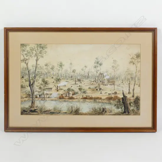 Roland Clark (Australian) - Untitled watercolour landscape