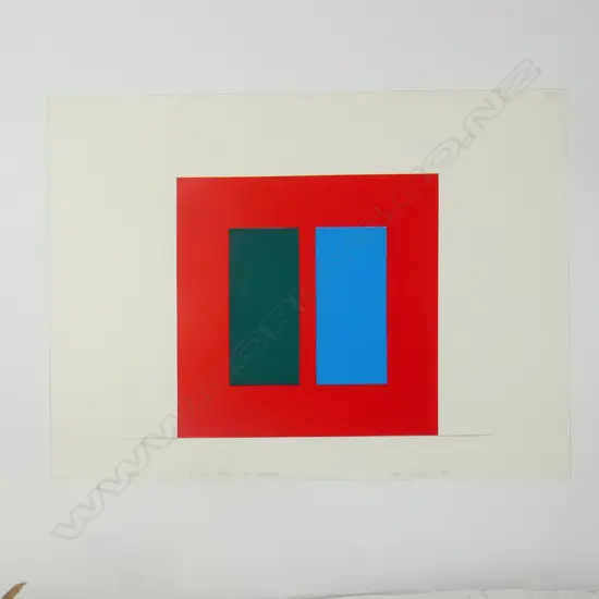 Max Gimblett (b. 1935) 'Fu' screenprint 1979