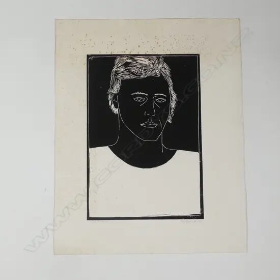 Tom Burnett (b. 1958) 'Self Portrait' screenprint