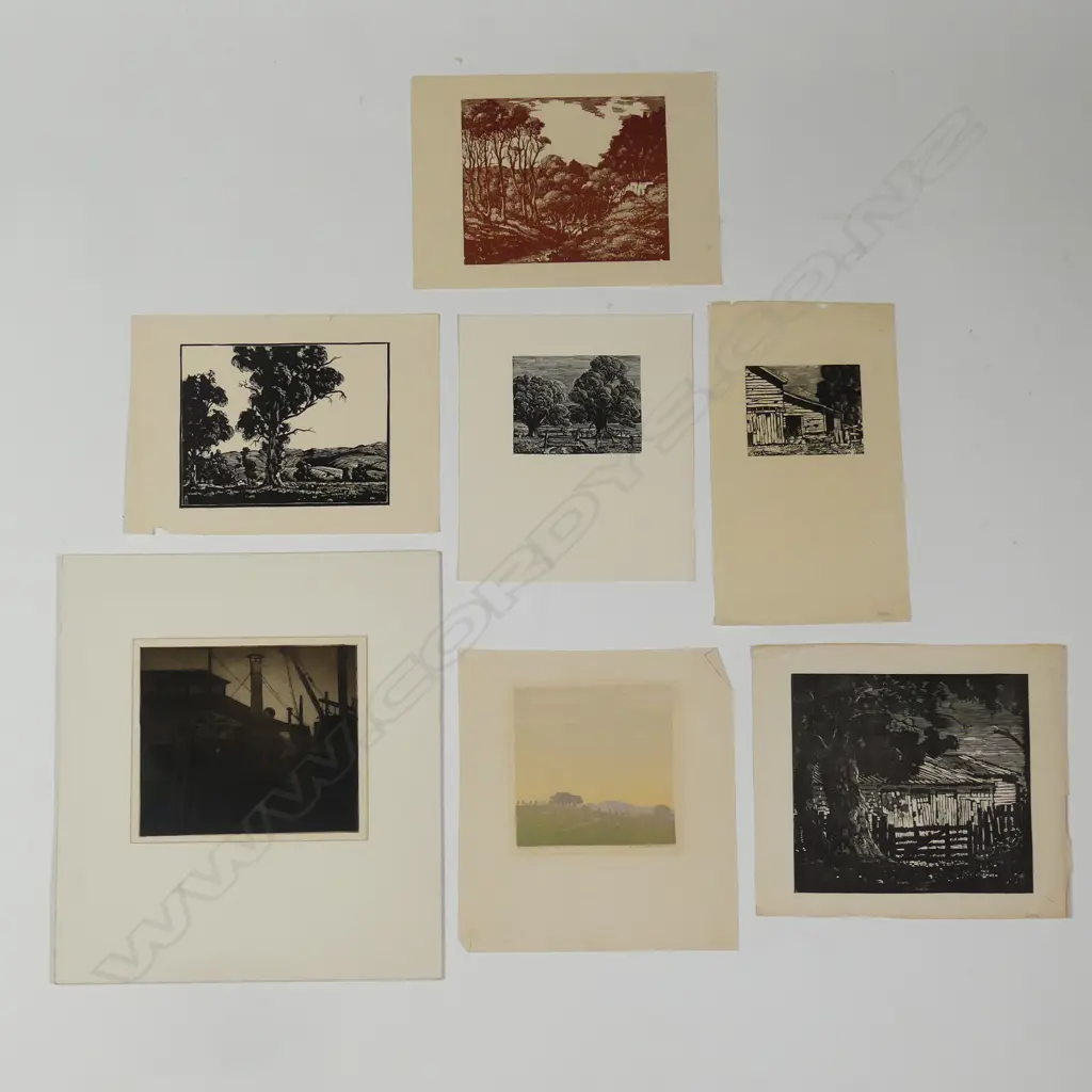 Kenneth W. Hassall (1902-1970) seven prints Image 1++